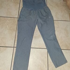 Figs Technical Collection Gray Maternity Scrub Pants Pants M